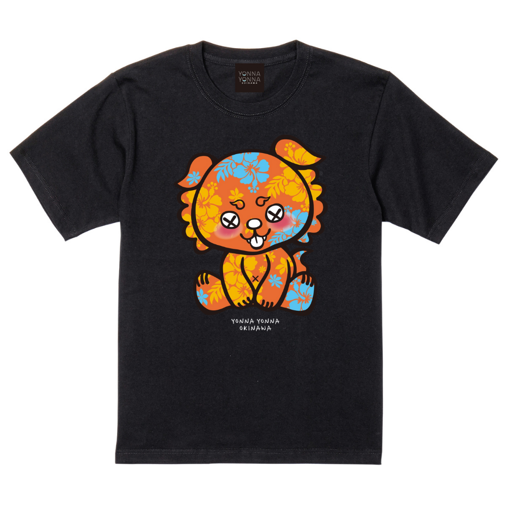 いーちょんシーサー オレンジハイビスカス