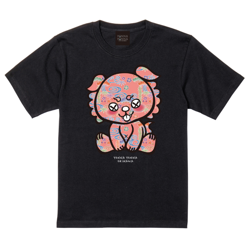 いーちょんシーサー パステルピンク 紅型