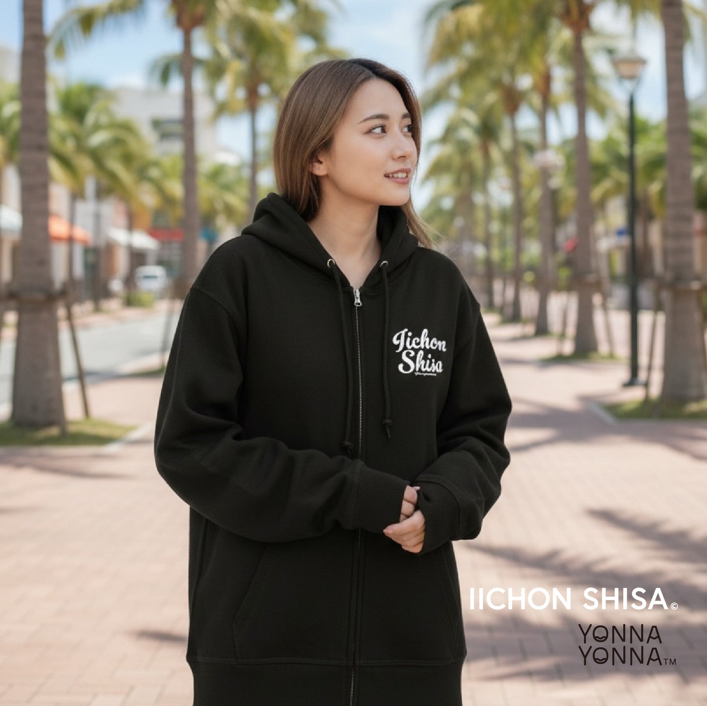 fellowいーちょんシーサー フルジップパーカー