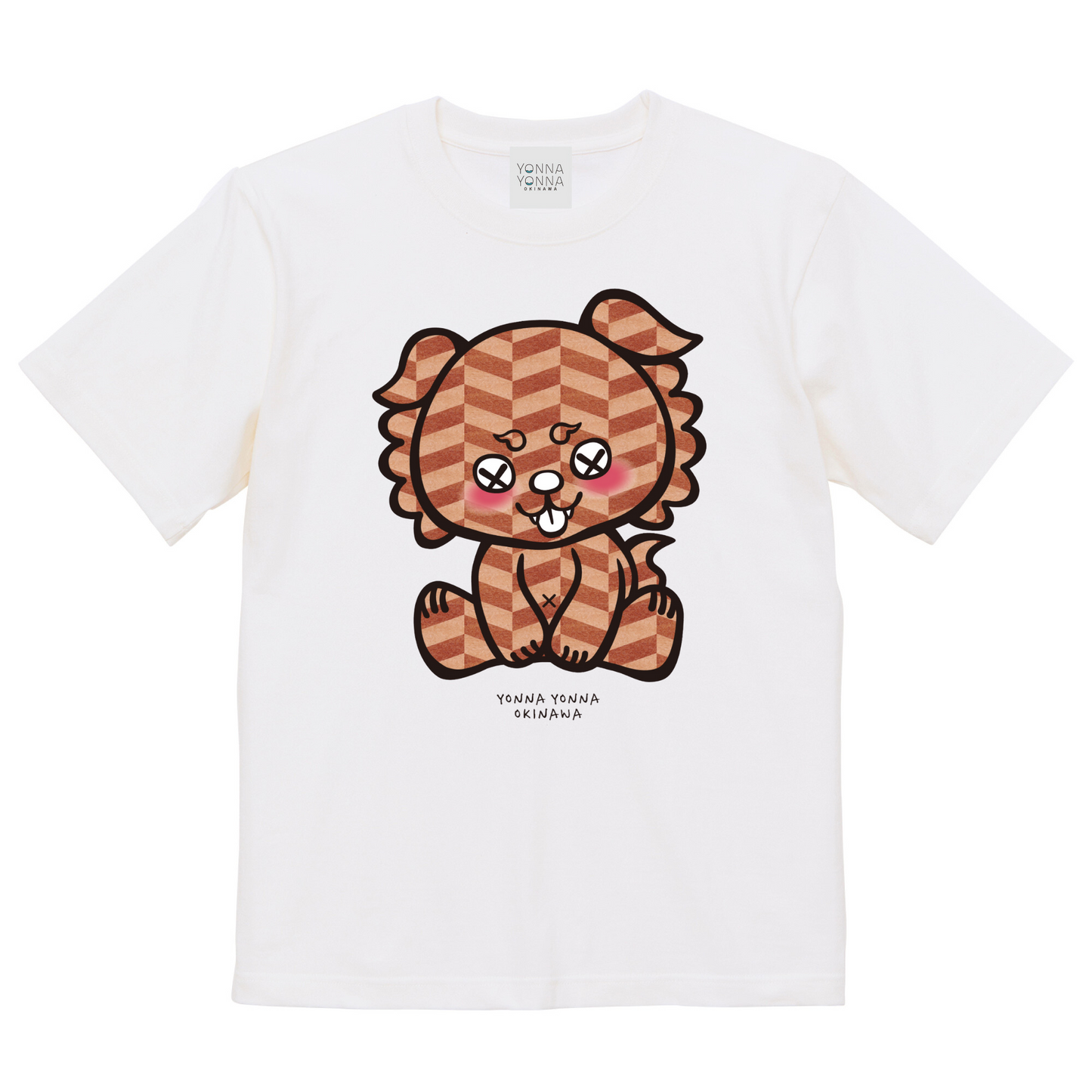 いーちょんシーサー ヘリボーン ブラウン Tシャツ