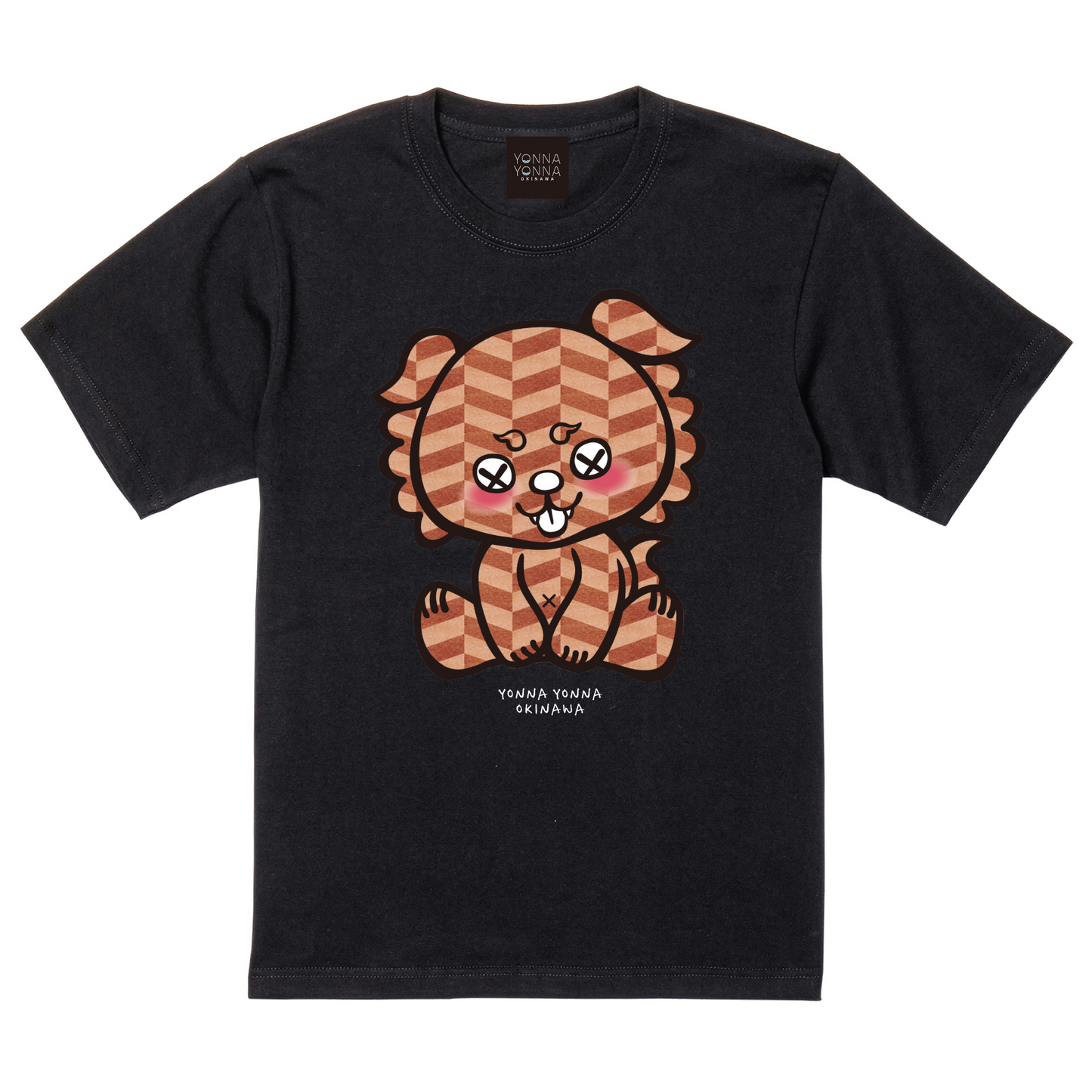 いーちょんシーサー ヘリボーン ブラウン Tシャツ