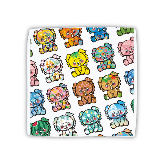 いーちょんシーサー勢揃い!ハンドタオル