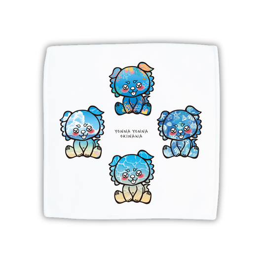 いーちょんシーサー マリン4種 ハンドタオル