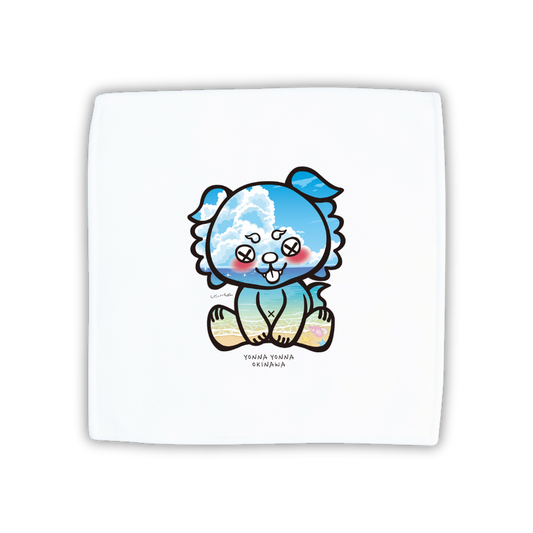 いーちょんシーサー 夏雲ビーチ ハンドタオル