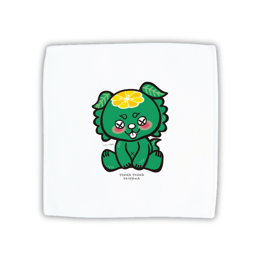 いーちょんシーサー シークヮーサー ハンドタオル
