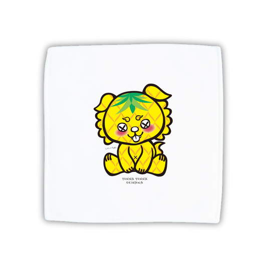 いーちょんシーサー パイナップル ハンドタオル