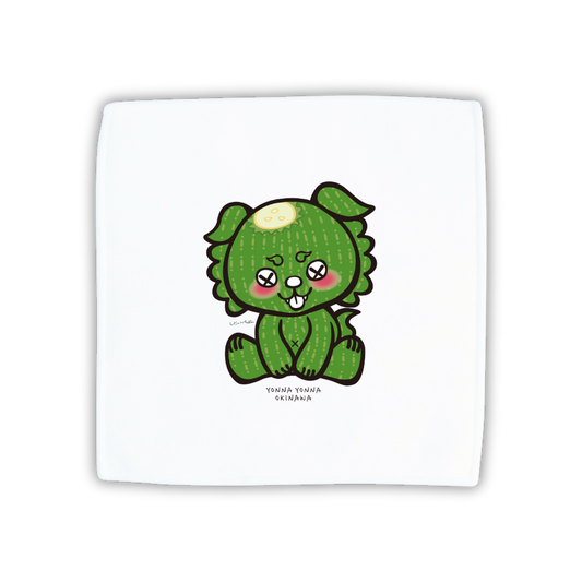 【ごーやん】いーちょんシーサー ゴーヤー ハンドタオル