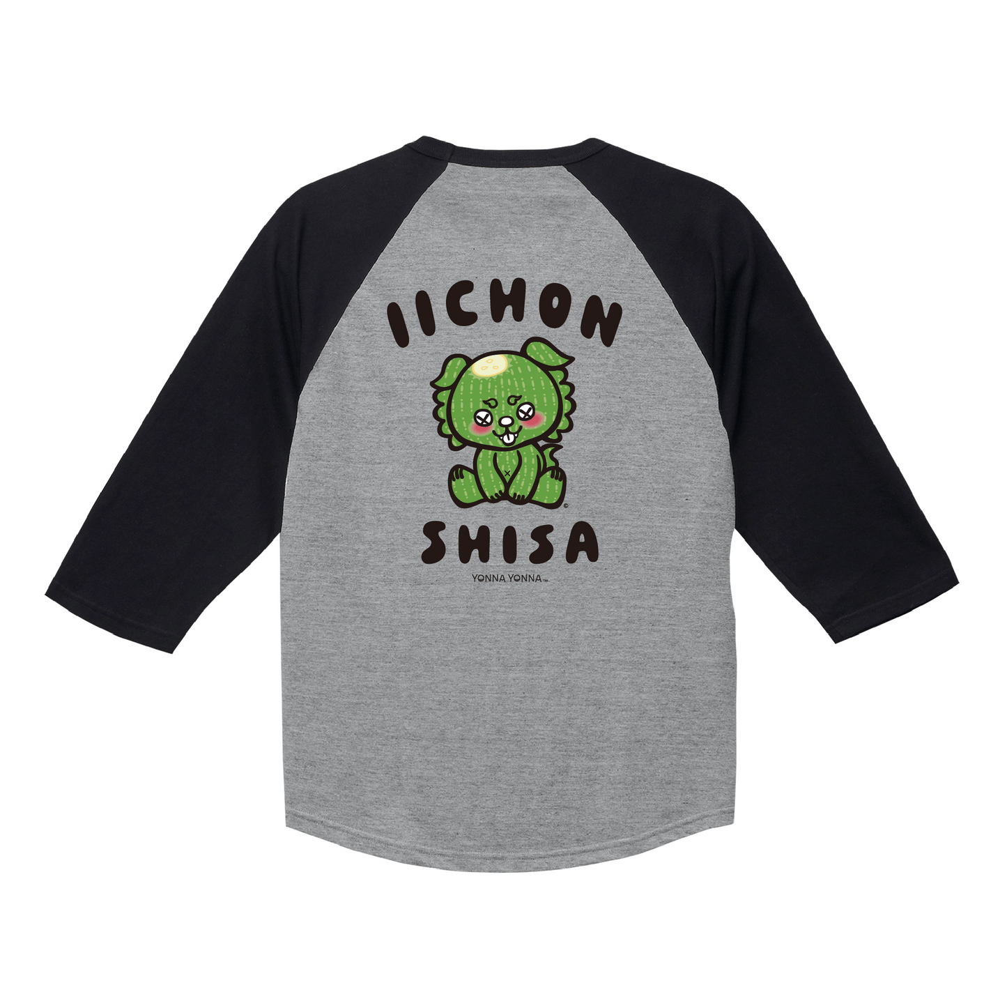 いーちょんシーサーごーやん  ラグランTシャツ