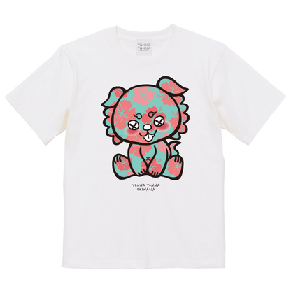 いーちょんシーサー グリーンハイビスカス