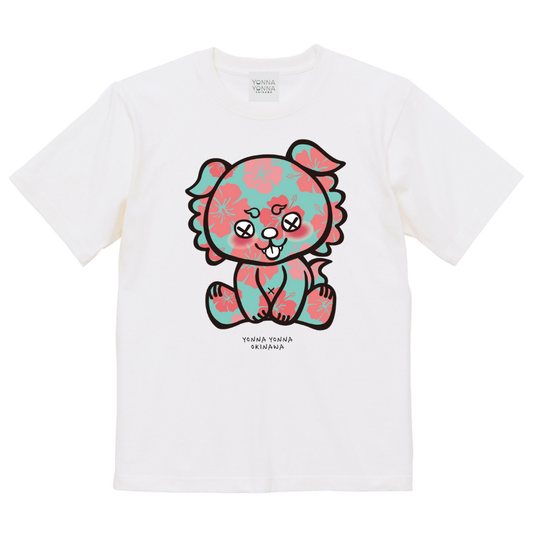 いーちょんシーサー グリーンハイビスカス