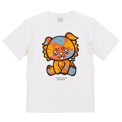 いーちょんシーサー オレンジハイビスカス