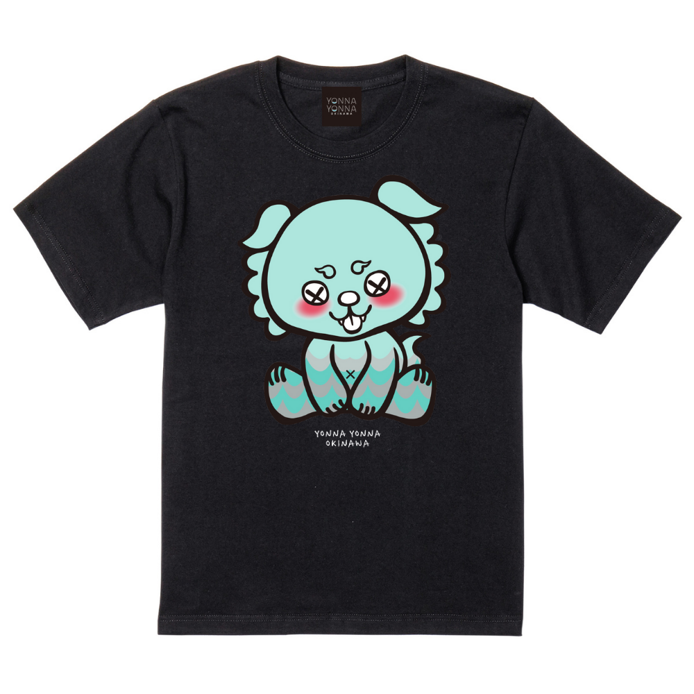 いーちょんシーサー 波紋 ブルーグリーン