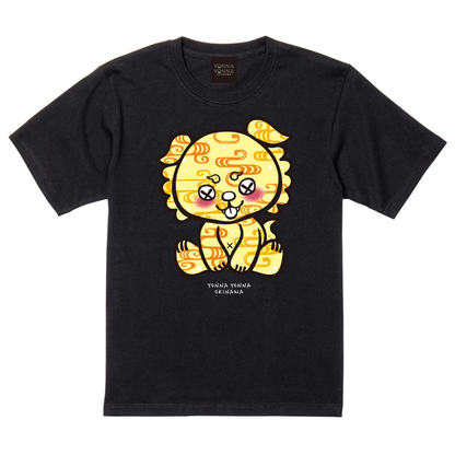 いーちょんシーサー 紅型 イエローブラウン