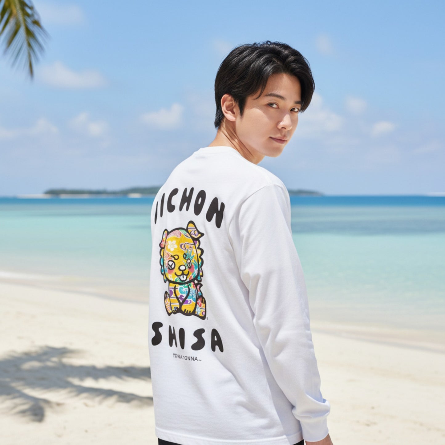 いーちょんシーサー びんろー relaxロンT