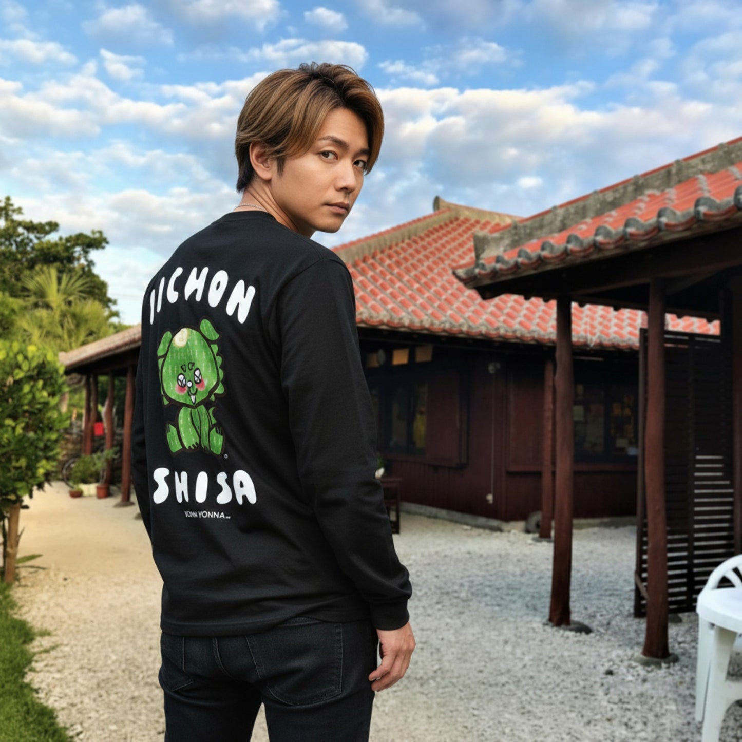 いーちょんシーサー ごーやん relaxロンT(長袖Tシャツ)