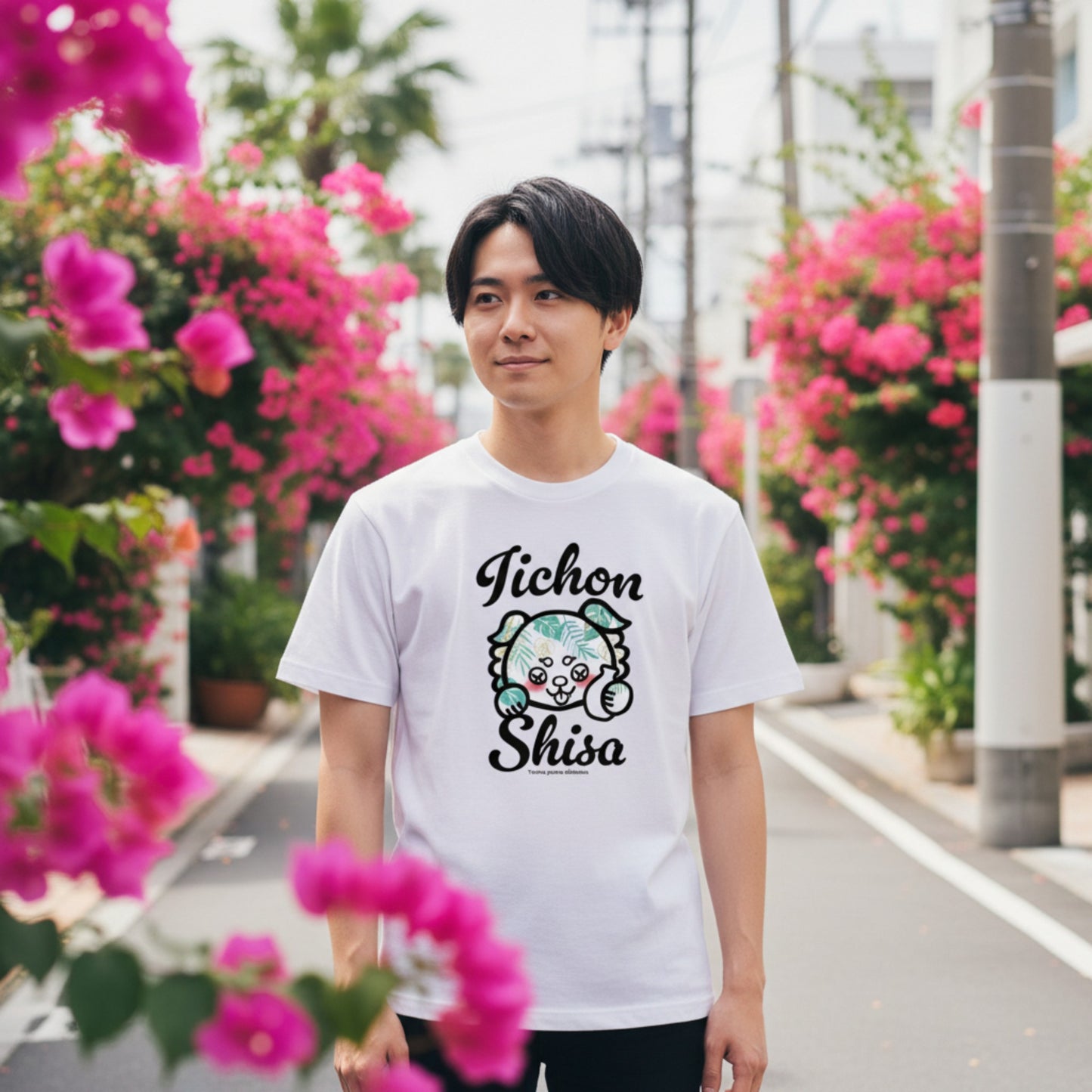 ボターニーとっくりホワイトTシャツ−1