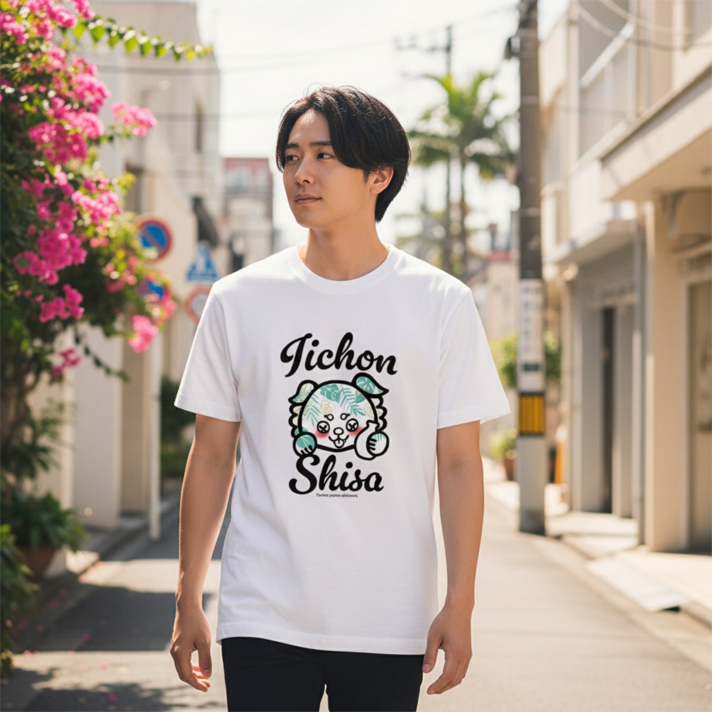 ボターニーとっくりホワイトTシャツ−2