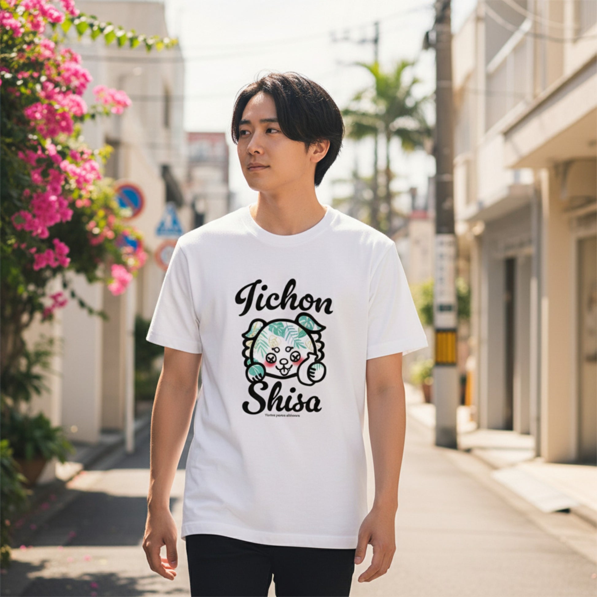 ボターニーとっくりホワイトTシャツ−2