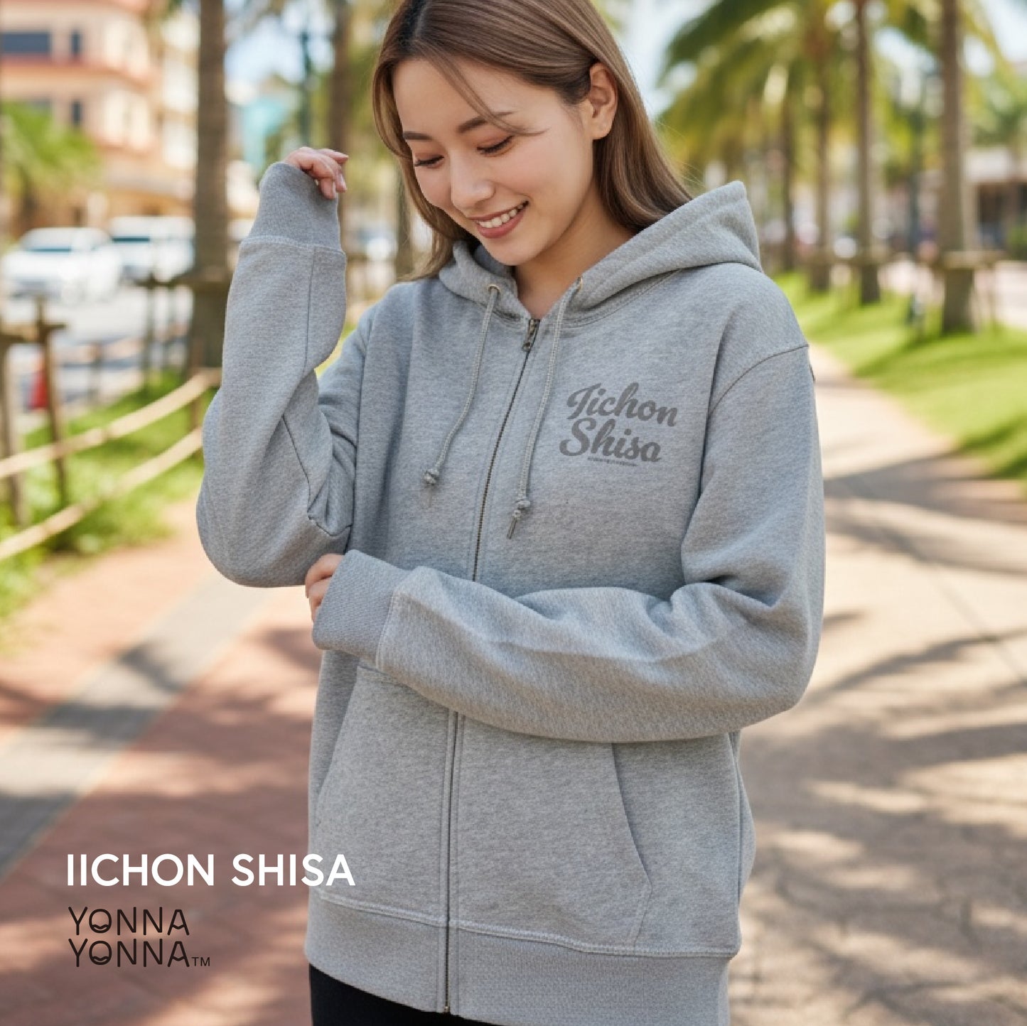 fellowいーちょんシーサー フルジップパーカー