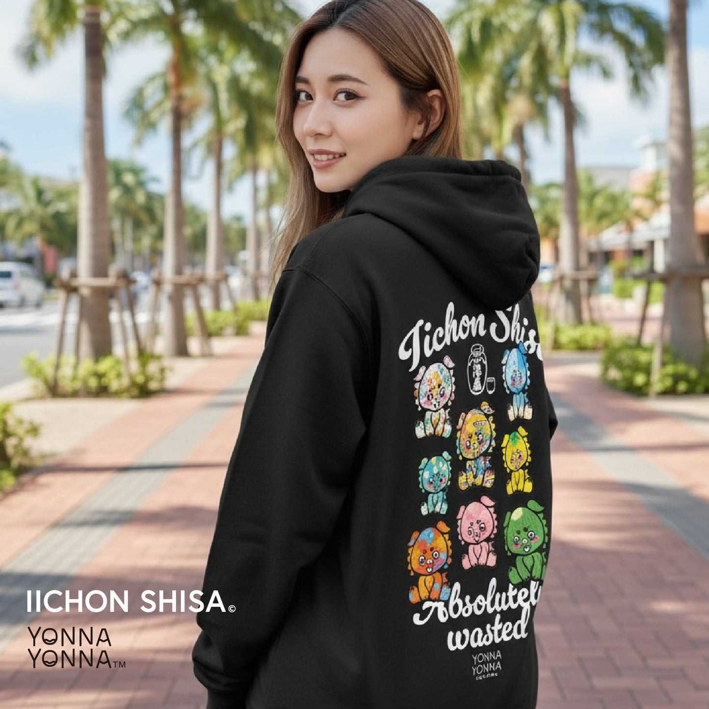 fellowいーちょんシーサー フルジップパーカー