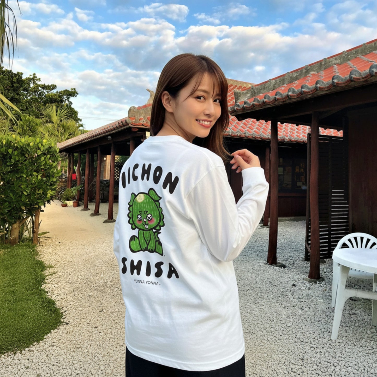 いーちょんシーサー ごーやん relaxロンT(長袖Tシャツ)