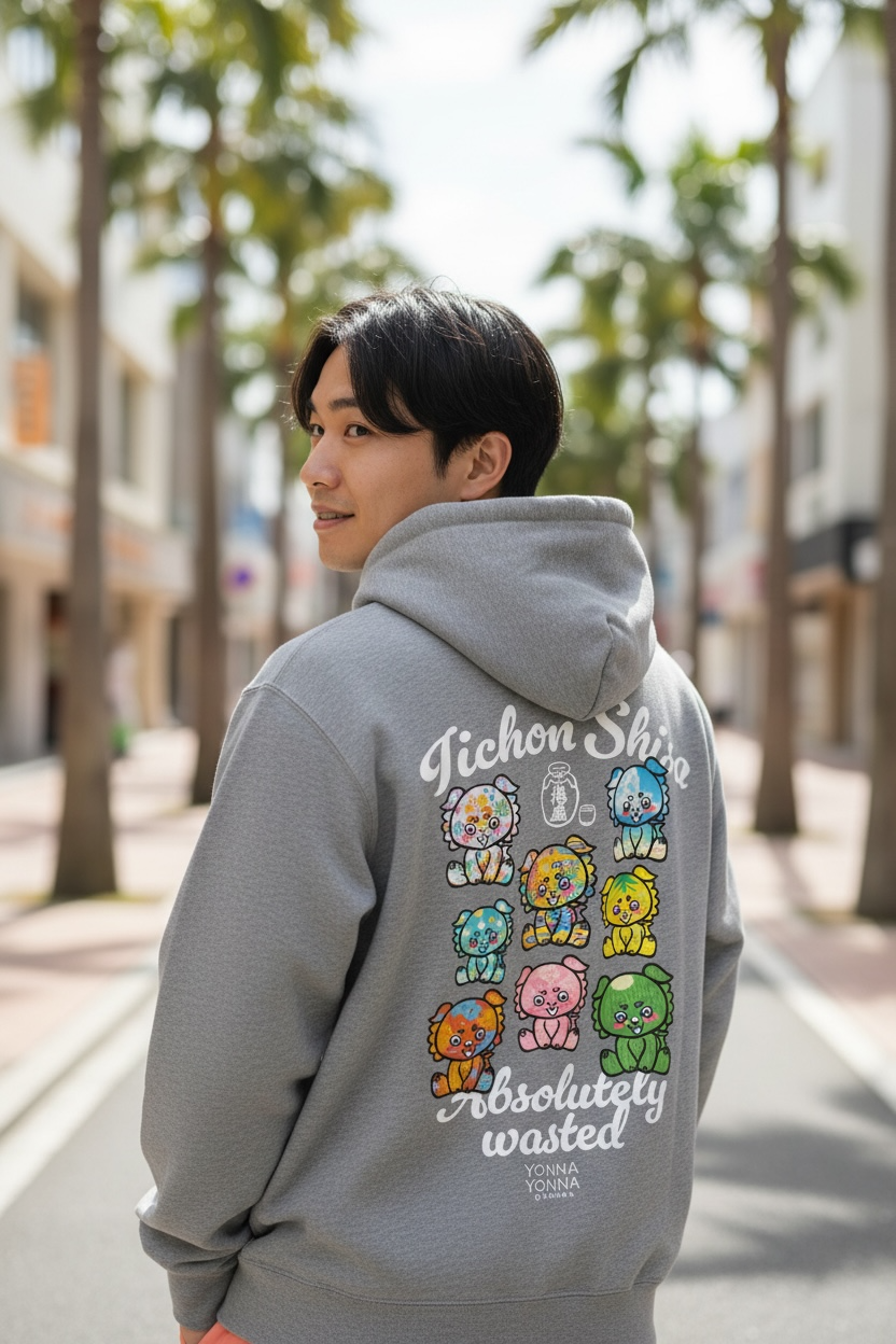 fellowいーちょんシーサー パーカー（フーディー）