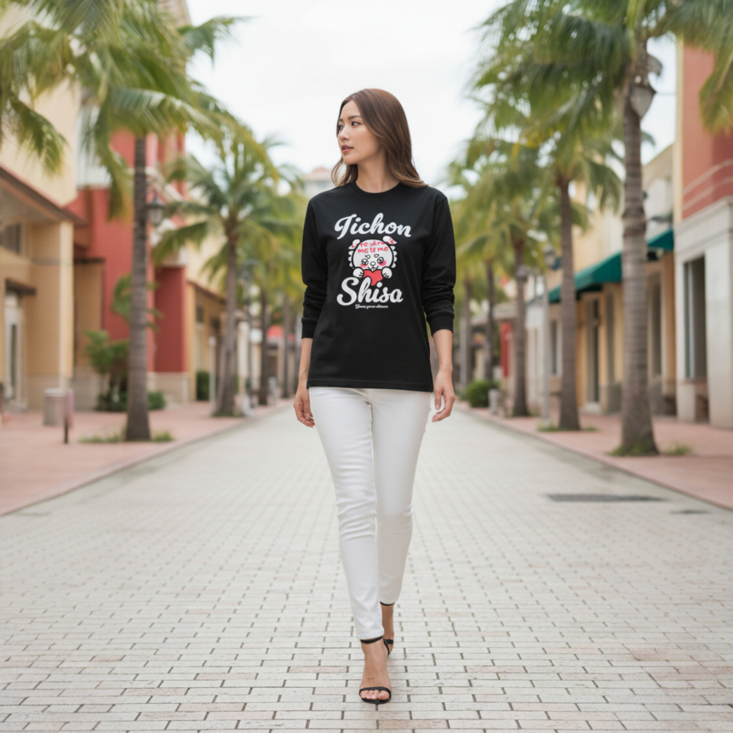 Be Love Drunk いーちょんシーサーロンT（長袖Tシャツ）