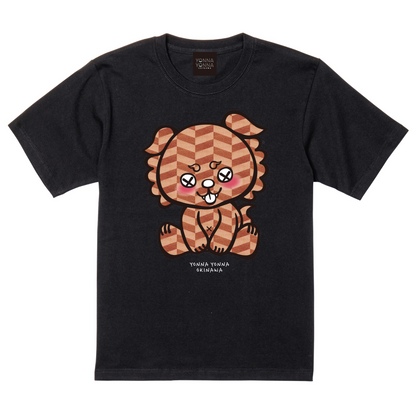 いーちょんシーサー ヘリボーン ブラウン Tシャツ